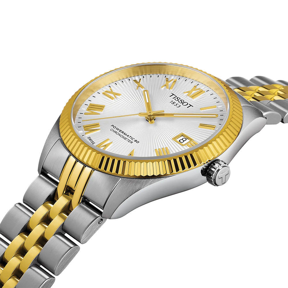 Ballade Powermatic 80 COSC Two-Tone 39mm - Silver on Bracelet