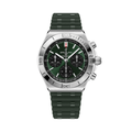 Chronomat B01 Automatic Panda Dial 42mm - Green on Rubber Strap