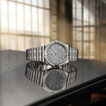 Chronomat Automatic 36mm - Grey, Mother-of-Pearl, Diamond-Set on Bracelet