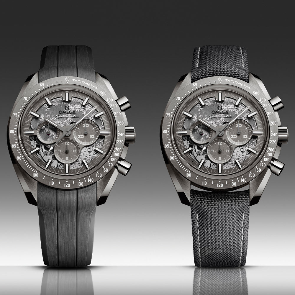 Speedmaster Grey Side of the Moon Grey Ceramic 44.25mm - Grey on Fabric Strap