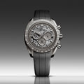 Speedmaster Grey Side of the Moon Grey Ceramic 44.25mm - Grey on Rubber Strap