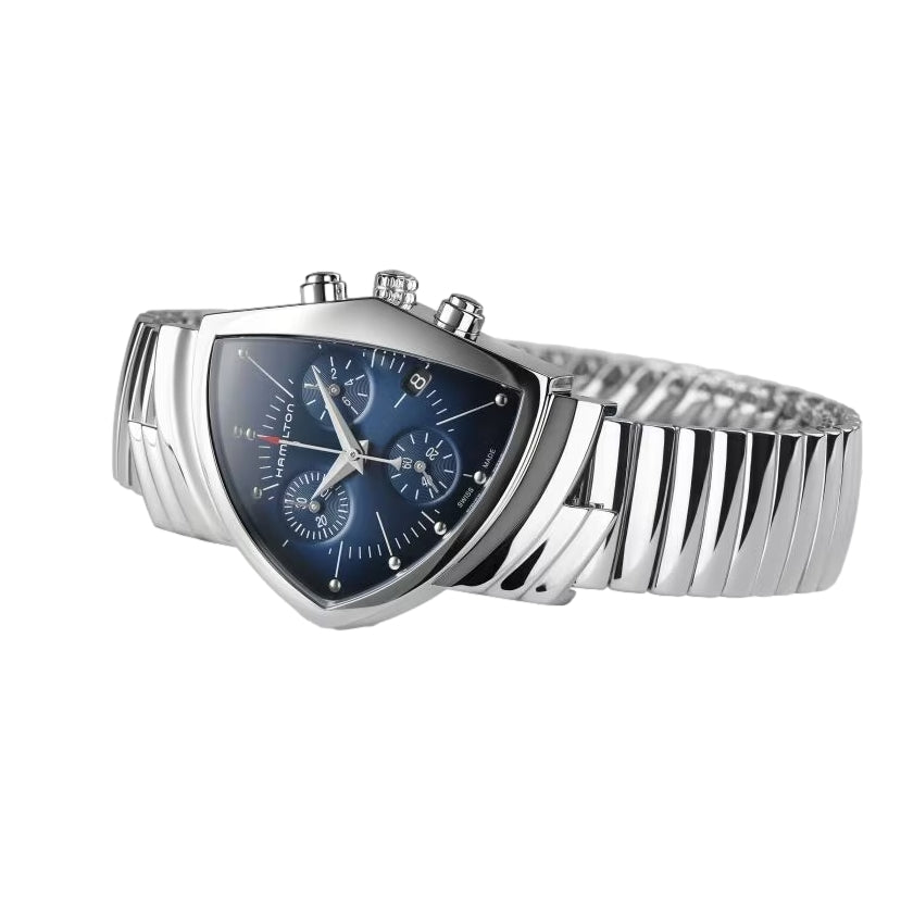 Ventura Classic Chronograph Quartz Blue Dial on Bracelet