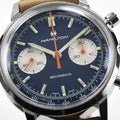 American Classic Intra-Matic Chronograph H 40mm - Blue on Leather Strap w/ Extra Bracelet