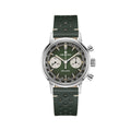 American Classic Intra-Matic Chronograph H 40mm - Green on Leather Strap w/ Extra Bracelet