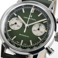 American Classic Intra-Matic Chronograph H 40mm - Green on Leather Strap w/ Extra Bracelet