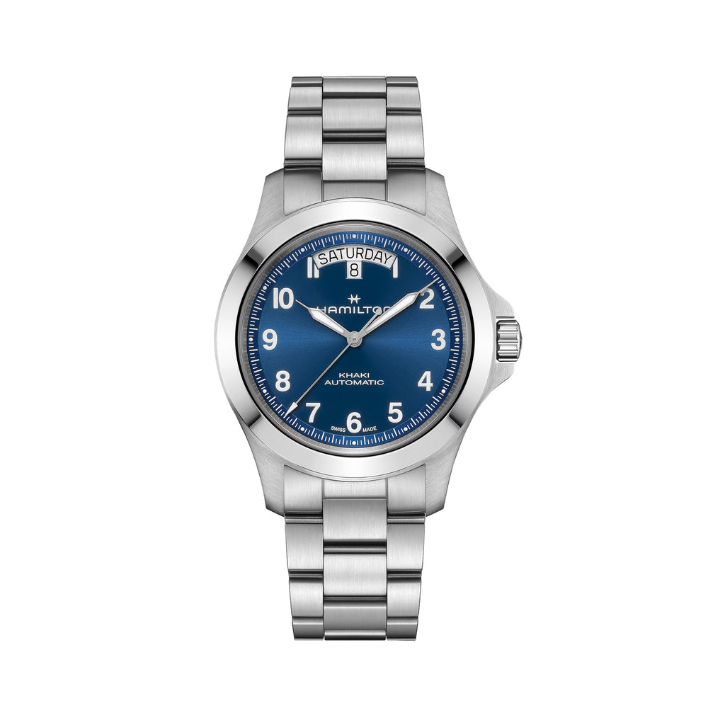 Khaki Field Auto 40mm - Blue on Bracelet