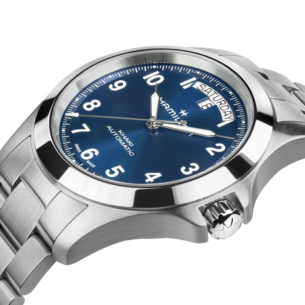 Khaki Field Auto 40mm - Blue on Bracelet