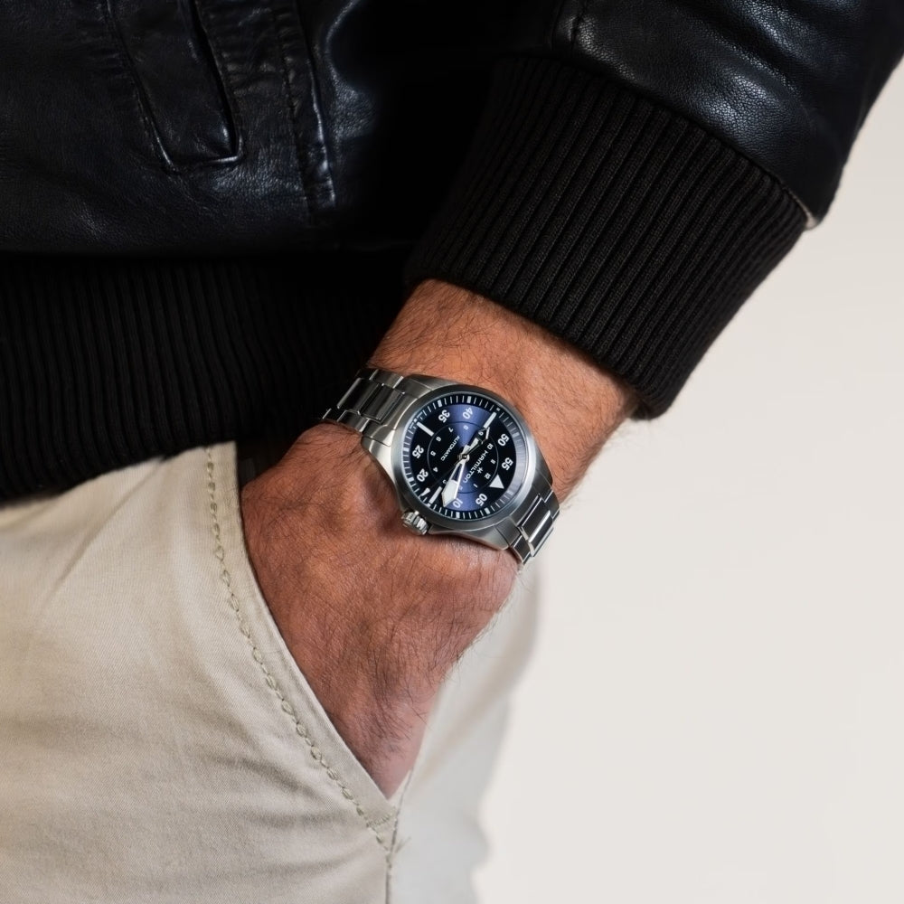 Pilot 36mm Blue Dial on Bracelet