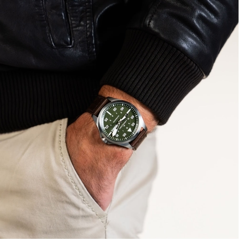 Pilot Day Date 42mm Green Dial on Strap