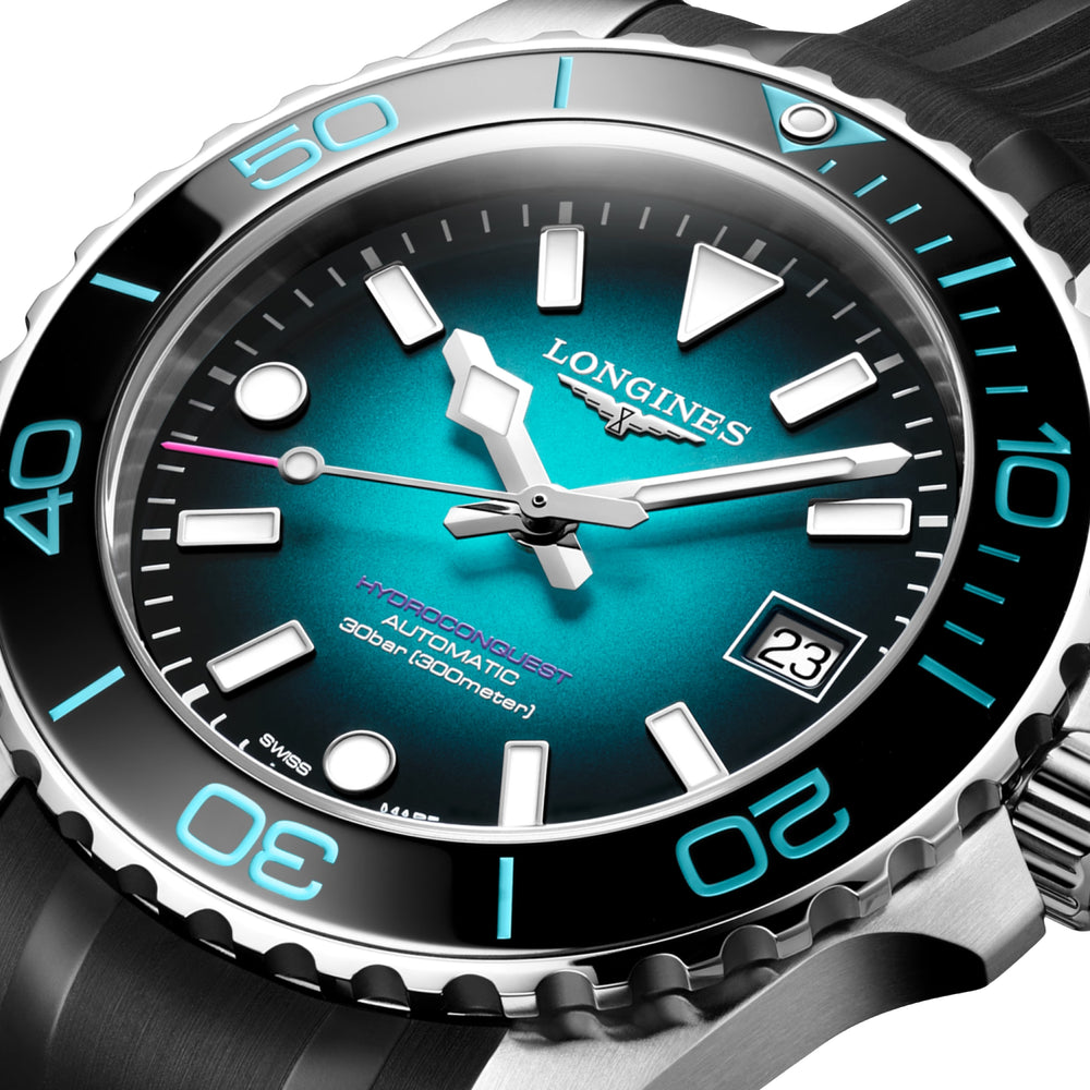 HydroConquest 2026 Commonwealth Games 39mm - Teal on Rubber Strap