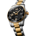 HydroConquest Ceramic Bezel Two-Tone 41mm - Black on Bracelet