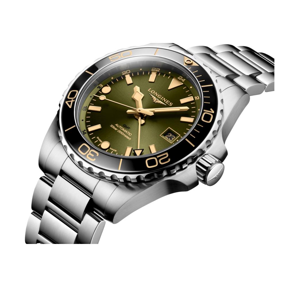 HydroConquest GMT Green Dial 41mm on Bracelet