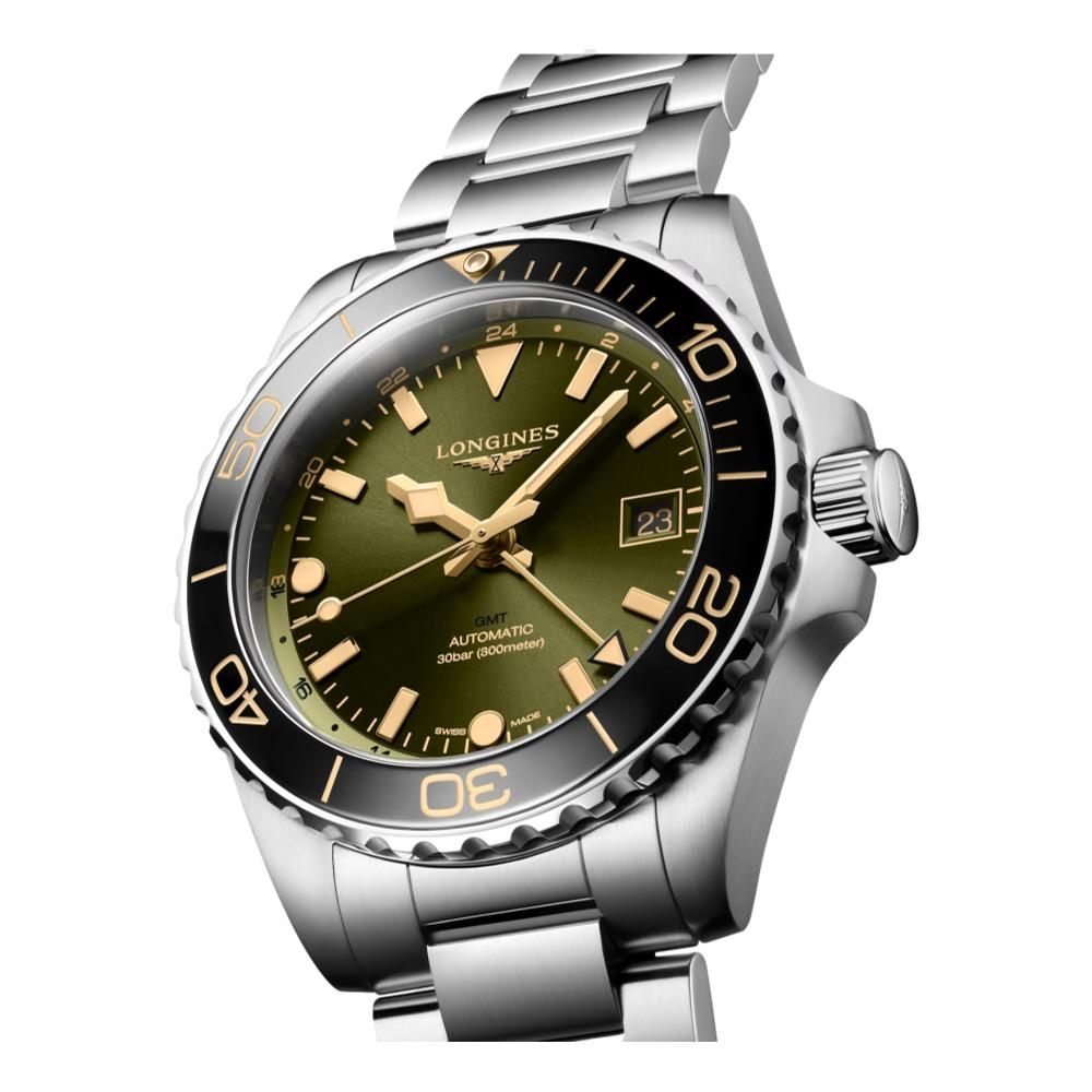 HydroConquest GMT Green Dial 41mm on Bracelet
