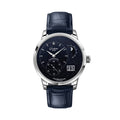 PanoMaticLunar Platinum Automatic Limited Edition 40mm - Blue on Leather Strap