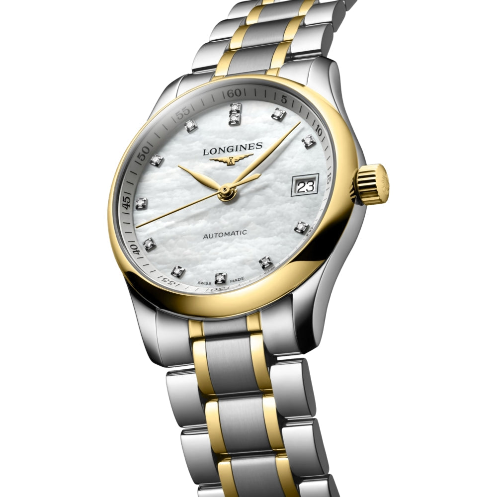 Master Collection Moonphase White Mother-Of-Pearl Dial, 34mm