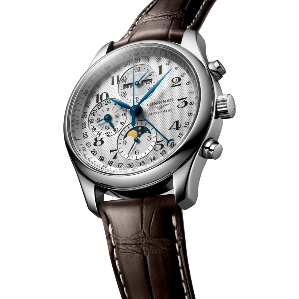 Master Collection Chrono Moonphase Silver Dial, 42mm