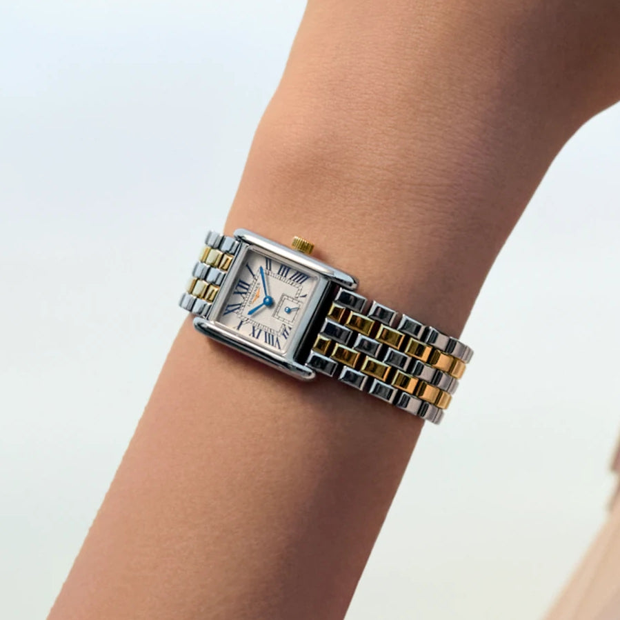 Mini DolceVita Quartz Yellow Gold Two-Tone 29mm - Silver 