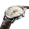 Flagship Heritage 38.5mm - Silver on Leather Strap