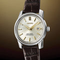 SJE087 King Seiko Limited Edition 38.1mm - Silver on Leather Strap
