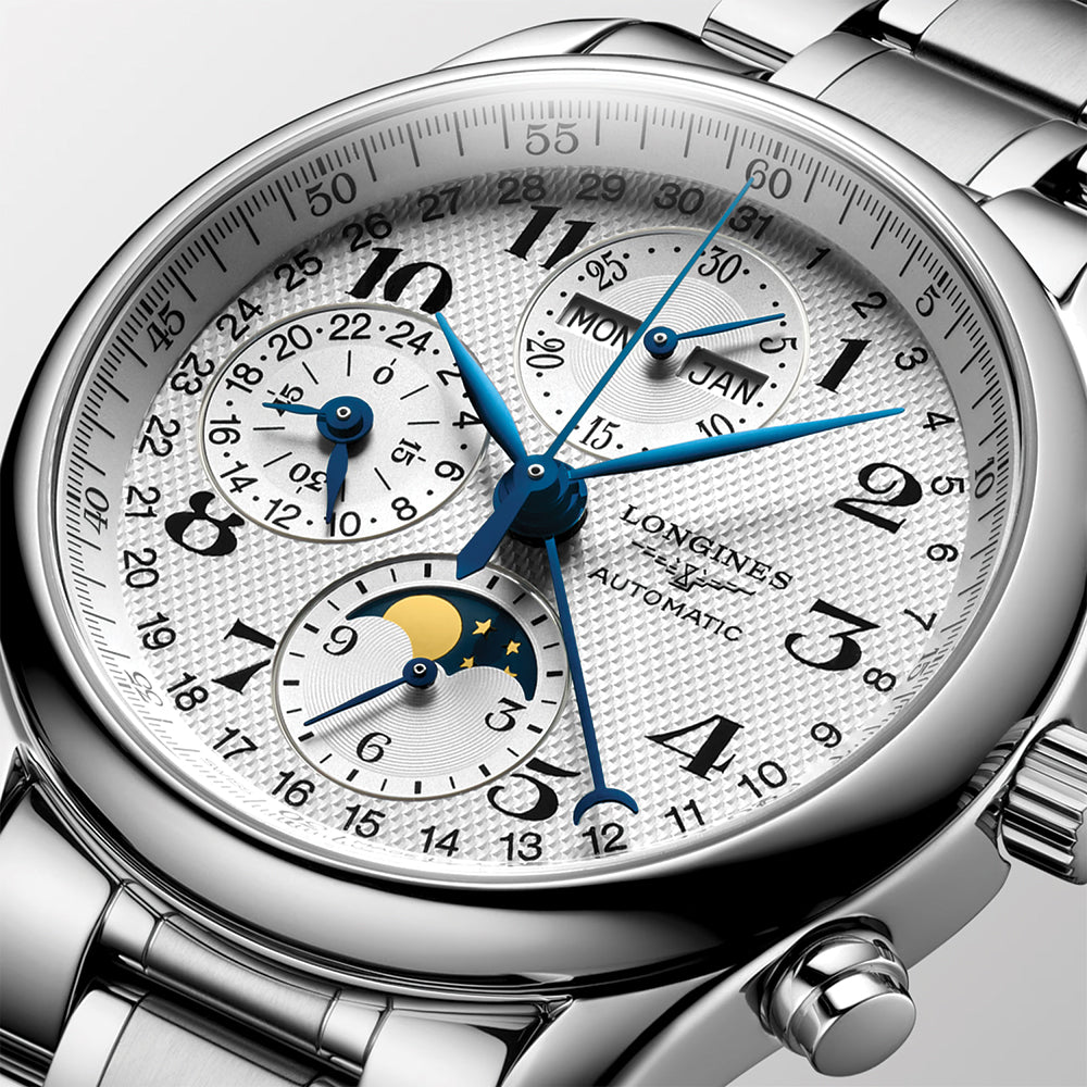 Master Chronograph Moonphase 40mm - Silver on Bracelet