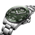HydroConquest 41mm - Green on Bracelet