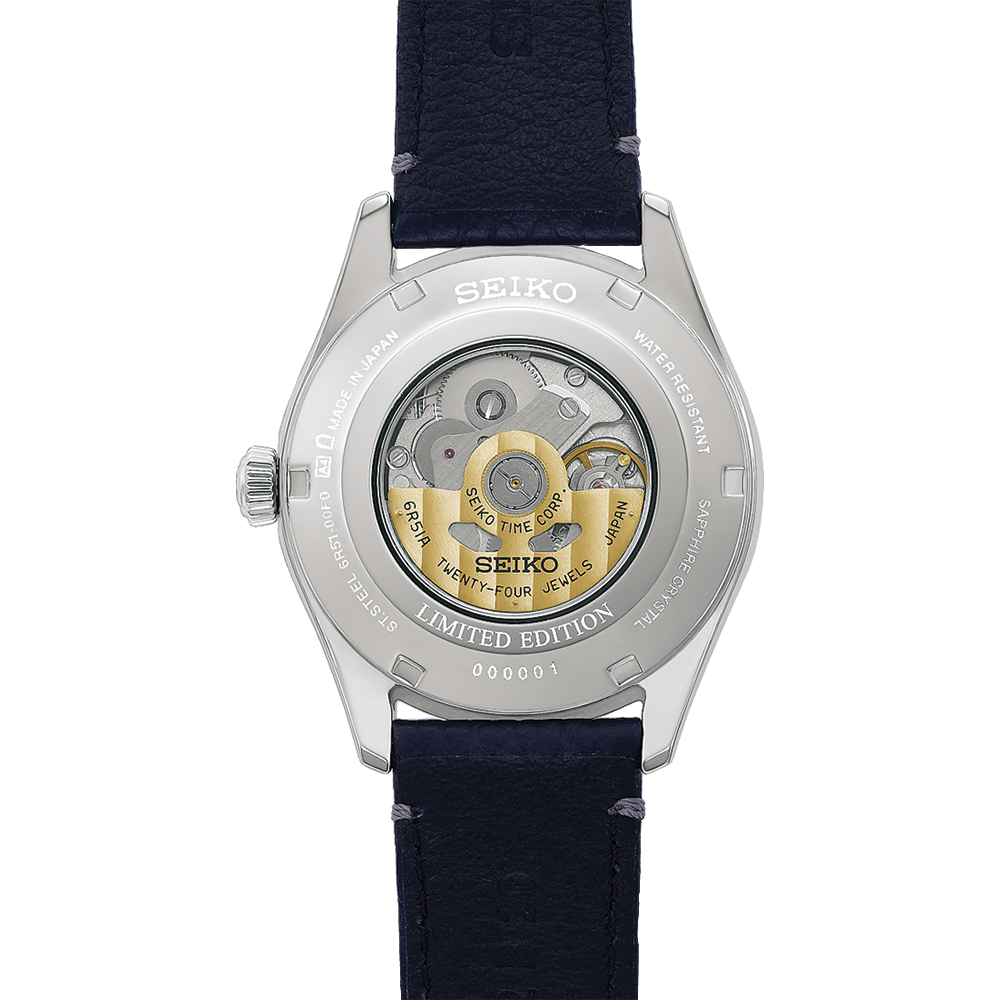 HCC007 Presage Classic Series 145th Anniversary Limited Edition 39.6mm - Blue on Leather Strap