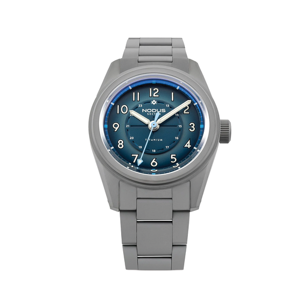 Sector II Field Titanium Marina 38mm - Blue on Bracelet - Teddy