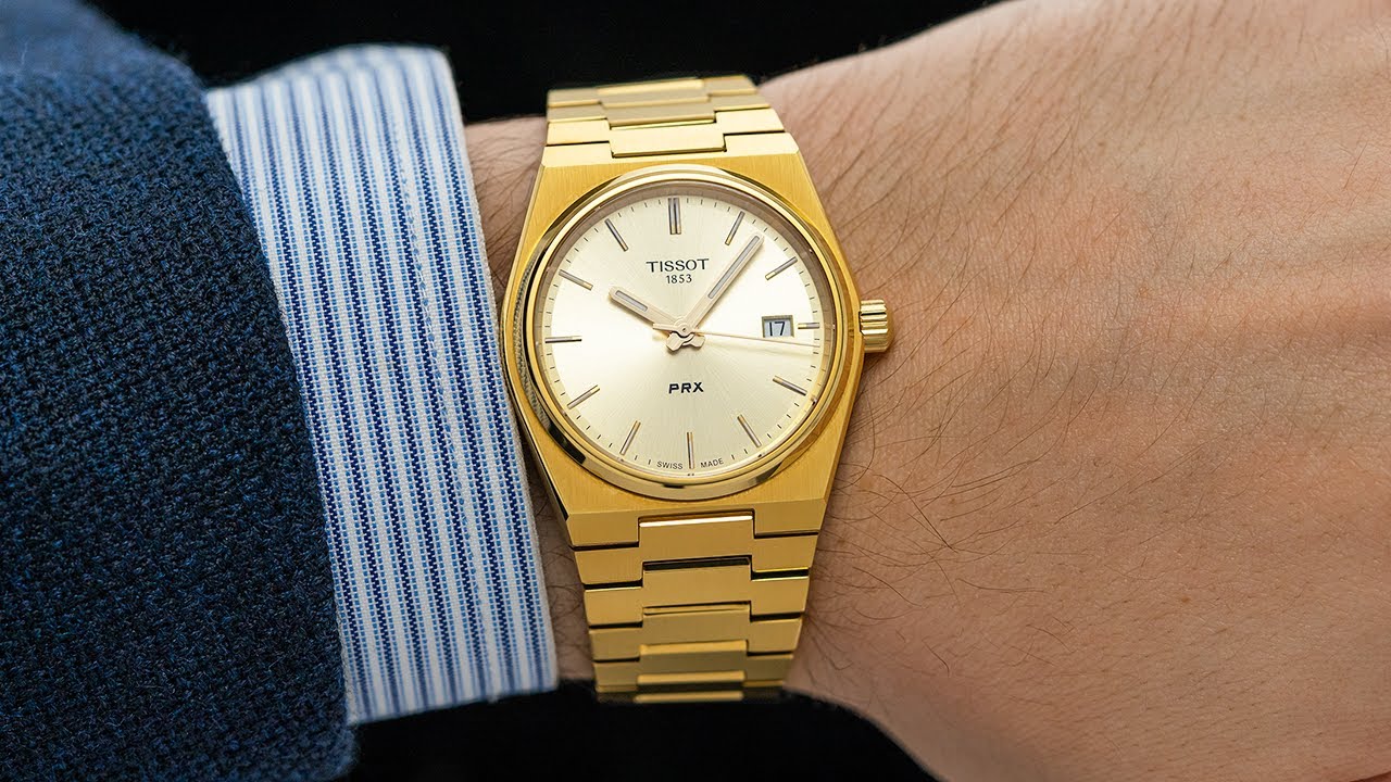腕時計(アナログ)ティソ　PRX 40mm ゴールド