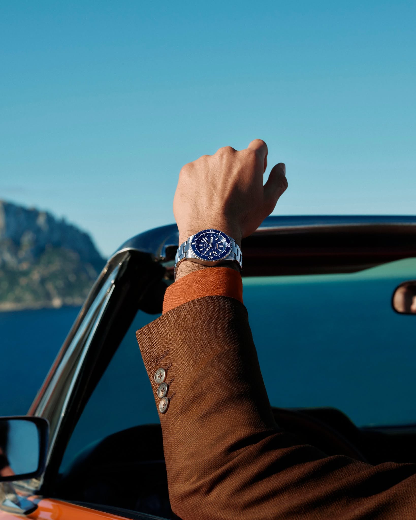 Ocean Star Captain 42.5mm - Black on Bracelet - Teddy Baldassarre