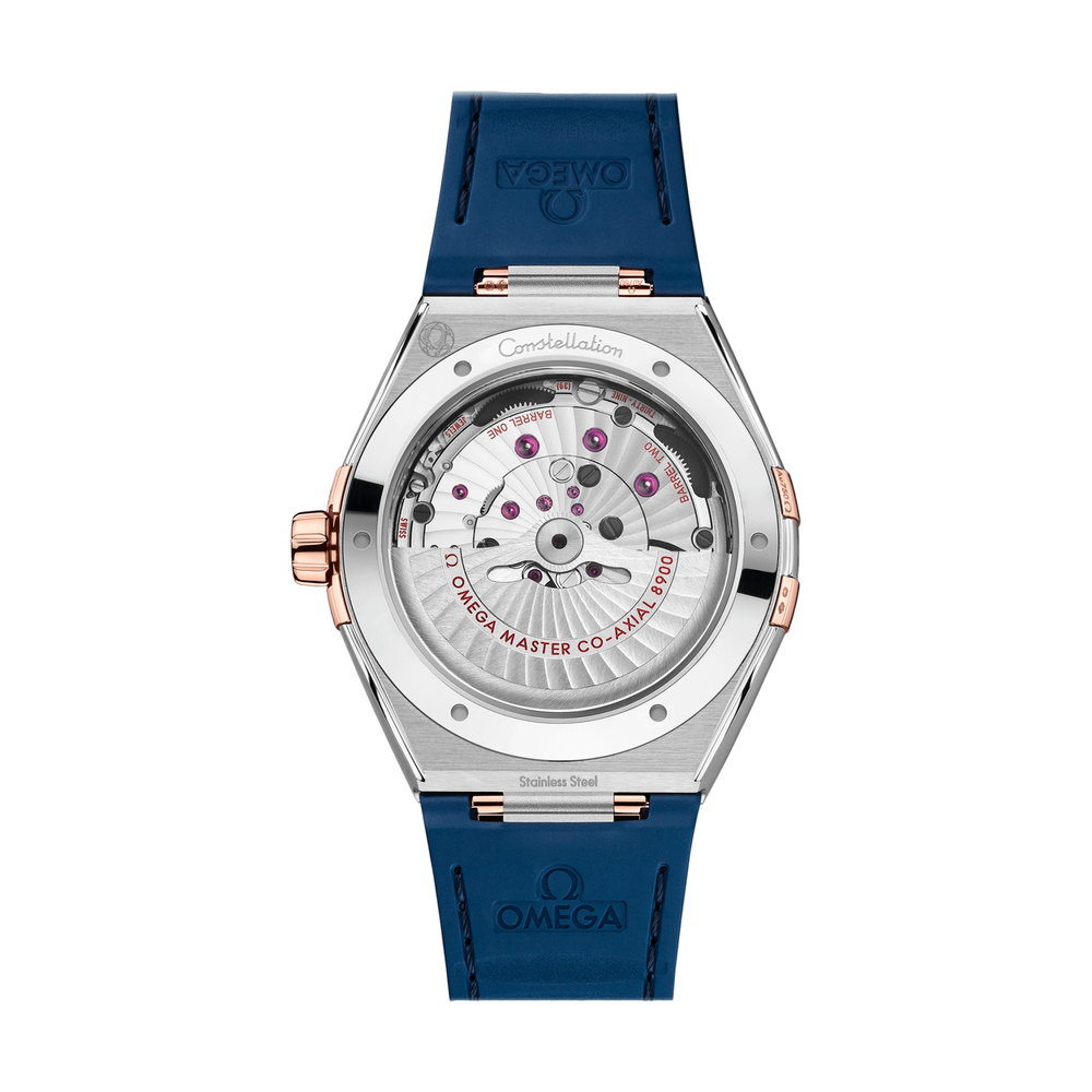 Constellation Co-Axial Master Chronometer Steel and Sedna Gold 41 mm - Blue