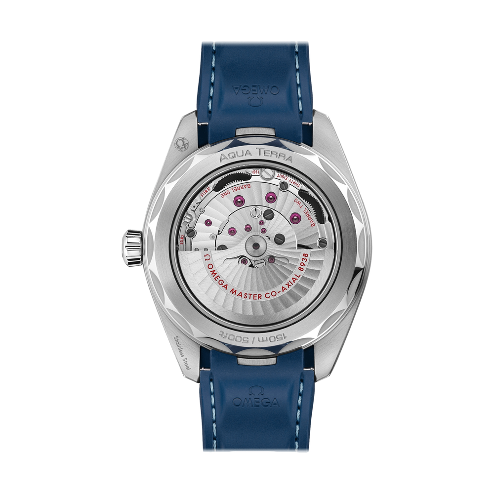 Seamaster Aqua Terra 150M Co-Axial Master Chronometer GMT Worldtimer 43 mm - Blue on Strap