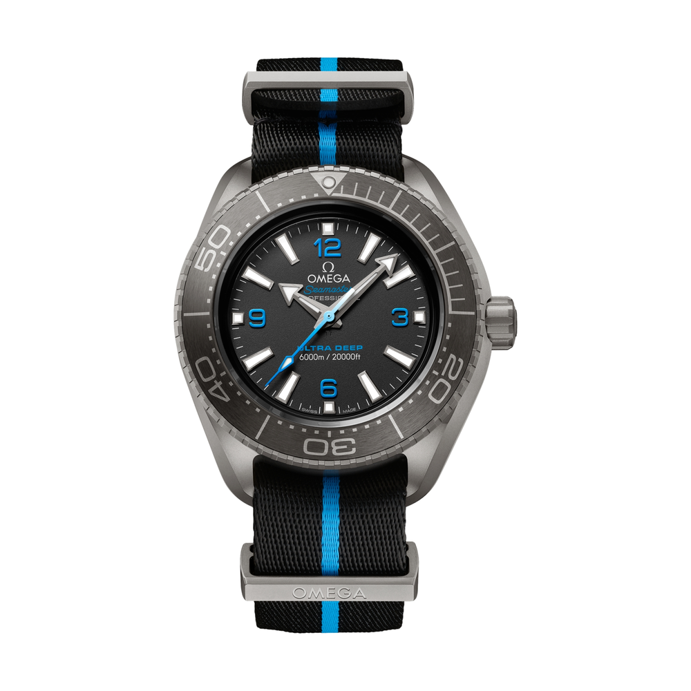 Seamaster Planet Ocean Ultra Deep 6000M Co-Axial Master Chronometer 45.5 mm - Black on Strap