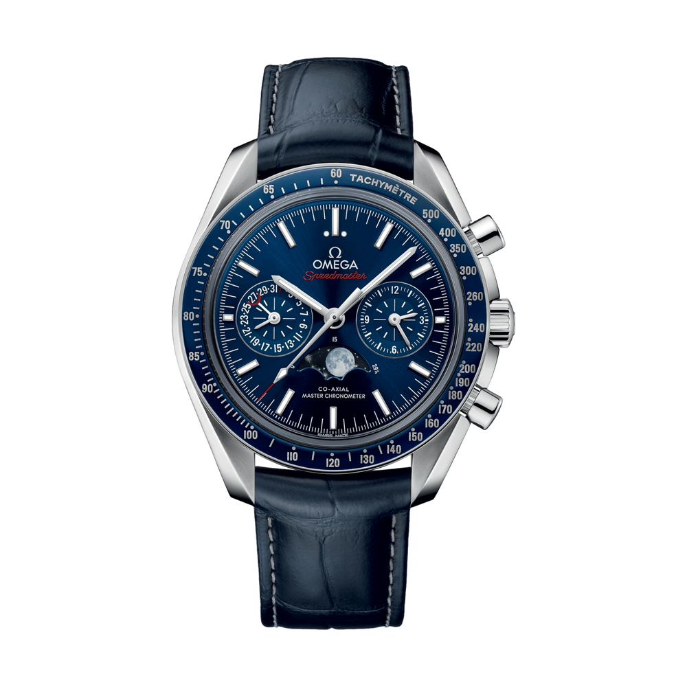 Speedmaster Moonphase Co-Axial Master Chronometer Moonphase Chronograph 44.25 mm - Blue