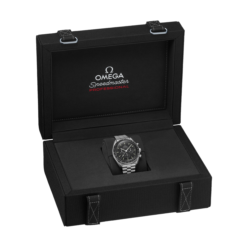 Speedmaster Moonwatch Professional Co‑Axial Master Chronometer Hesalite 42mm - Black on Bracelet