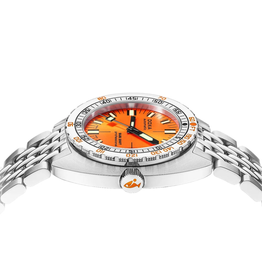 SUB 200T Professional 39mm - Sunray Orange on Bracelet