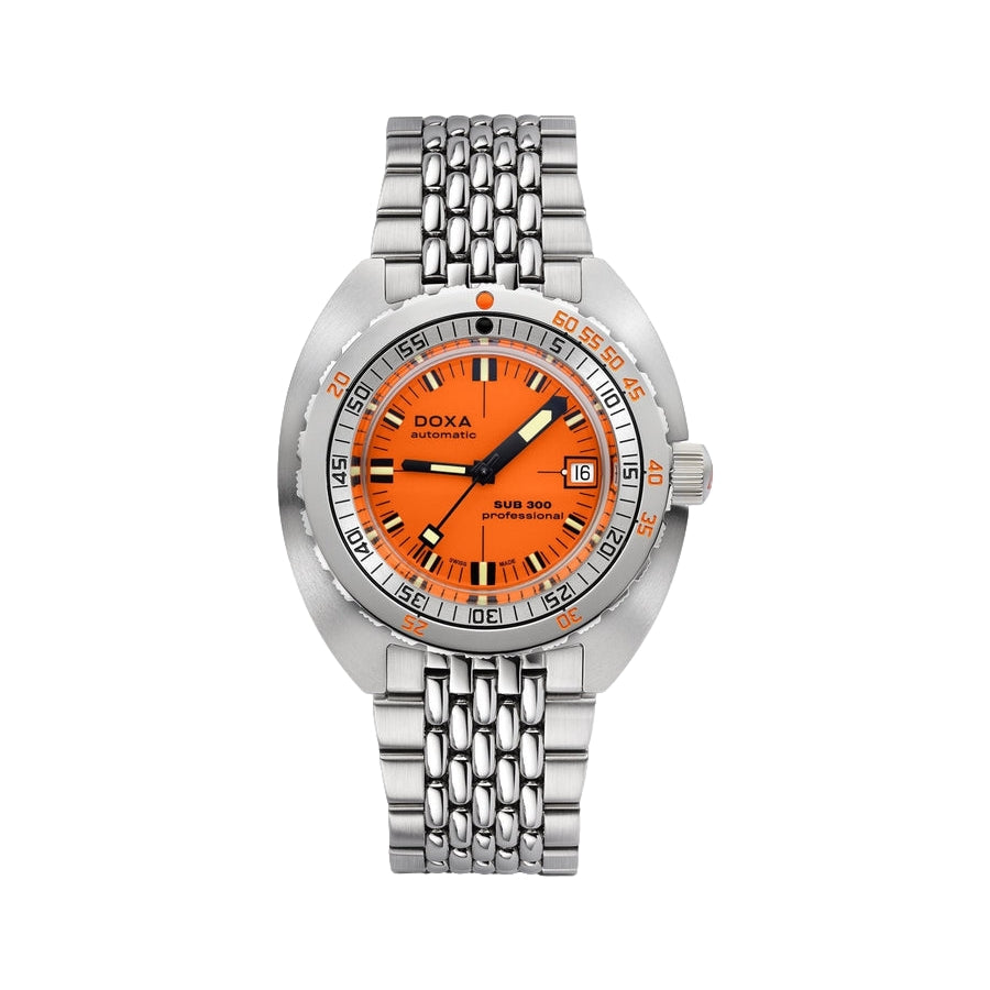 Sub 300 Professional Orange Dial on Bracelet, 42.5mm