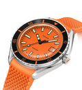 SUB 200 Professional Sapphire Inlay Bezel 42mm - Orange on Rubber Strap