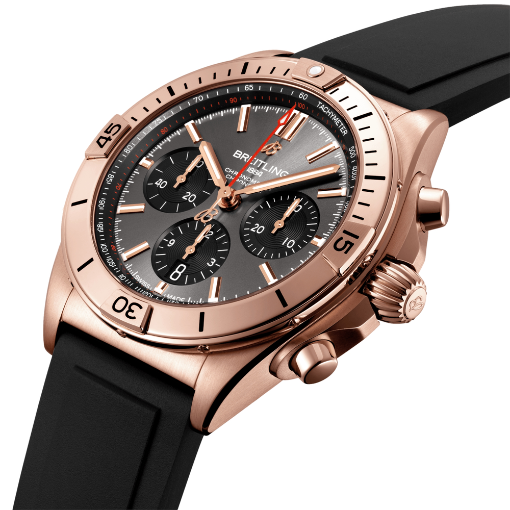 Chronomat B01 42mm 18k Red Gold - Anthracite