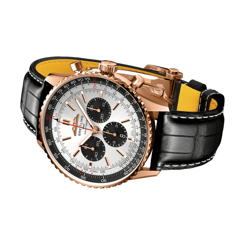 Navitimer B01 Chronograph 46mm 18k Red Gold - Silver