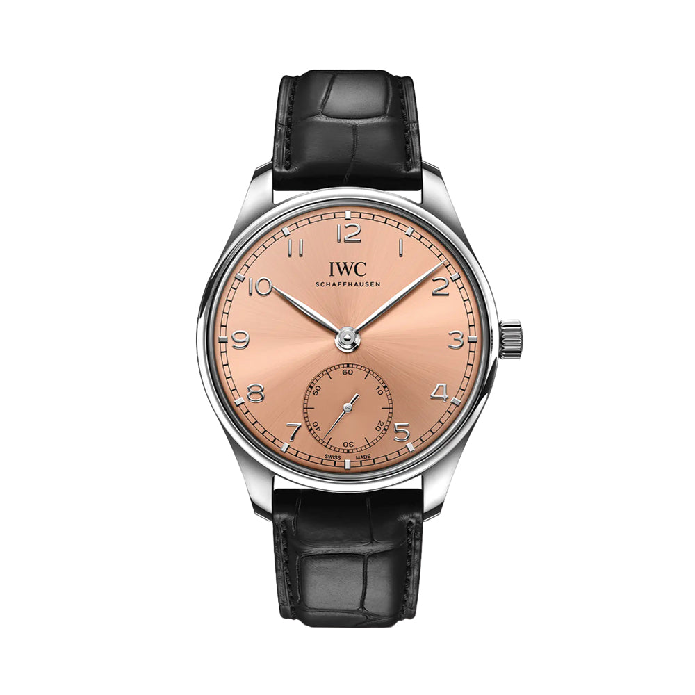 Portugieser Automatic 40mm - Salmon on Leather Strap