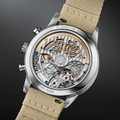 Senator Chronograph Navigator 41mm - Black Lacquer on Fabric Strap