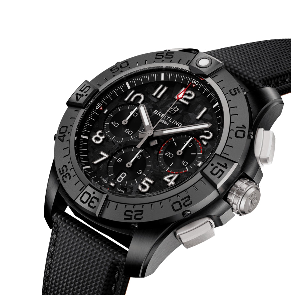 Avenger B01 Chronograph 44 Night Mission Black Dial