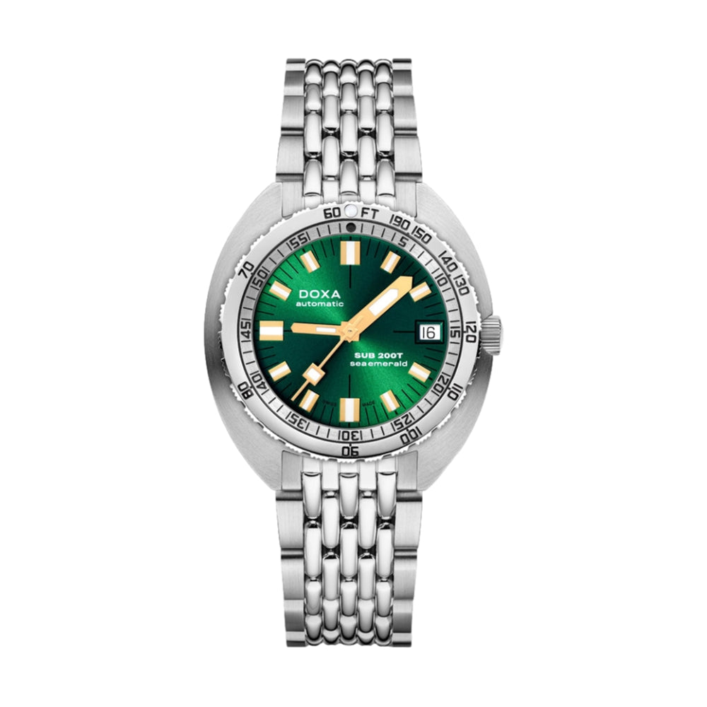 Sub 200T Sea Emerald Sunray Green Dial on Bracelet, 39mm