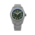 Sector II Field Titanium Sequoia 38mm - Green on Bracelet