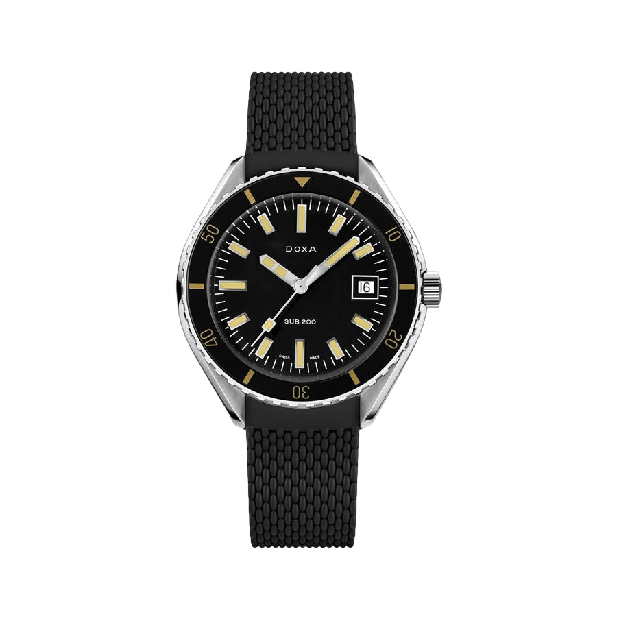 Sub 200 Sharkhunter Black Dial on Rubber Strap, 42mm