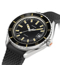 SUB 200 Sharkhunter Sapphire Inlay Bezel 42mm - Black on Rubber Strap