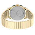 Q Timex Gold-Tone 36mm - Blue on Bracelet