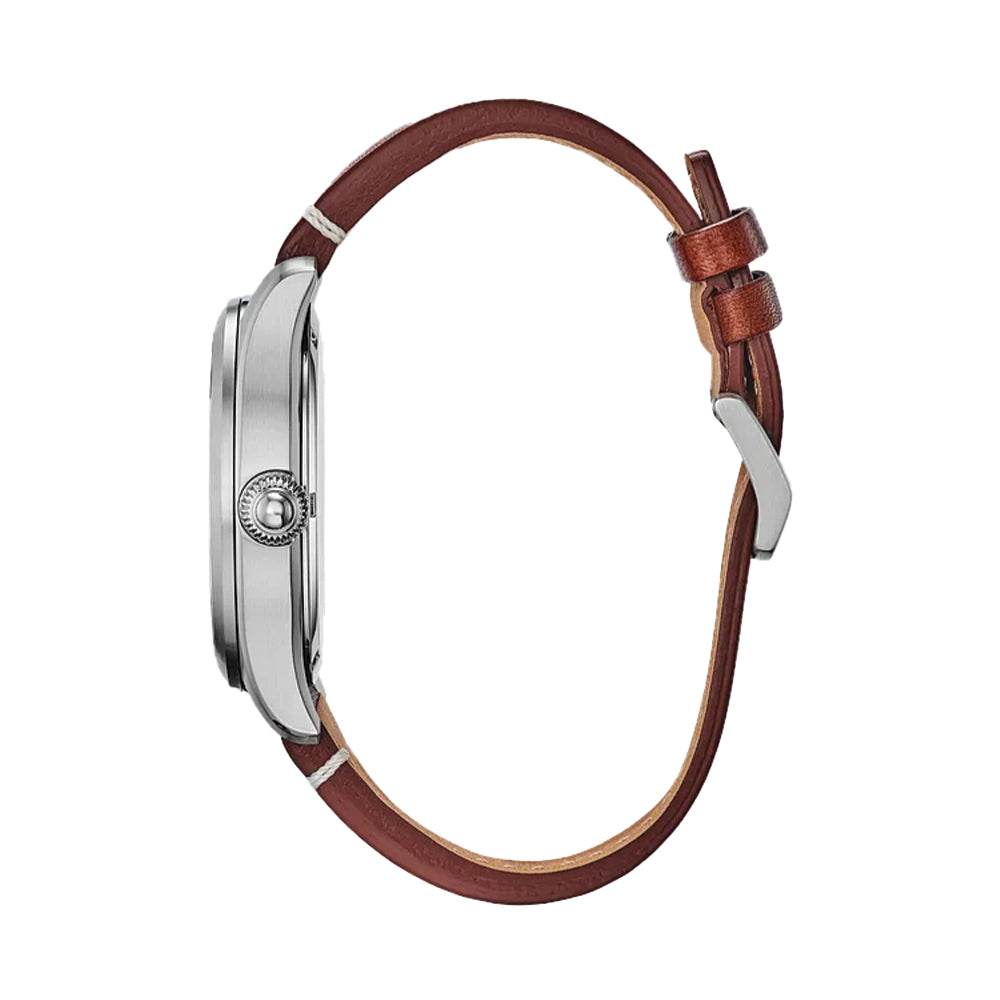 Garrison Eco-Drive 42mm - Blue on Leather Strap