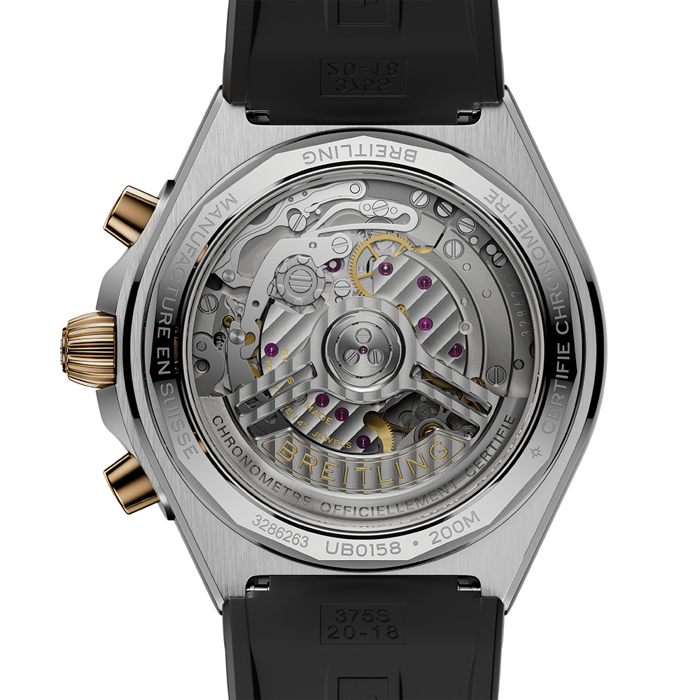 Chronomat B01 Automatic Panda Dial Two-Tone 42mm - Anthracite on Rubber Strap
