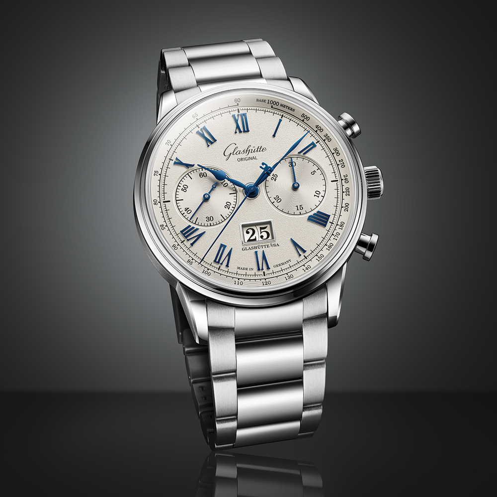 Senator Chronograph 41mm - Galvanic Silver on Bracelet
